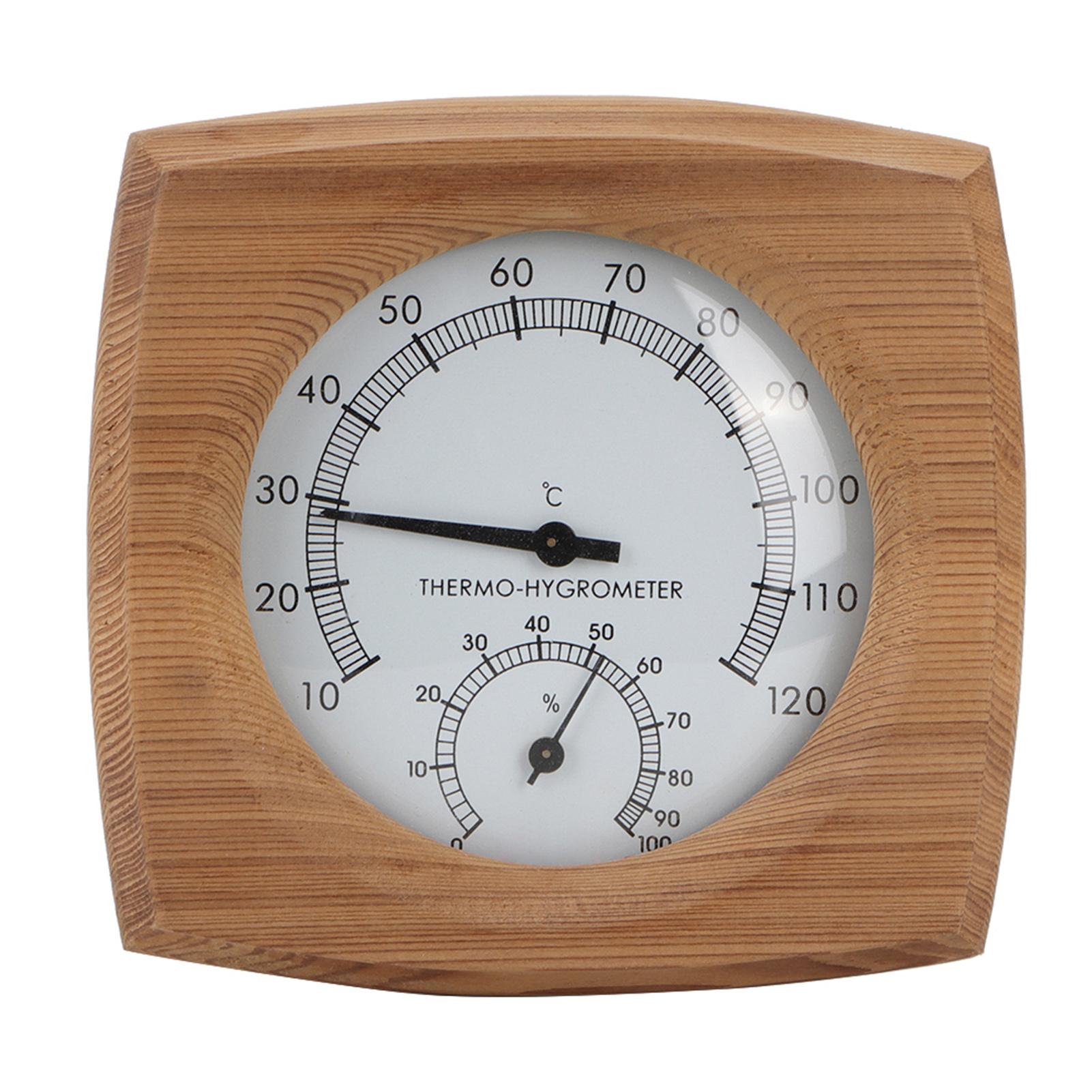 

Sauna Room Hygrometer, 2 in 1 Sauna Room meter, Wooden Indoor -Hygrometer, meter Hygrometer, Steam Room, Sauna Room Accessories