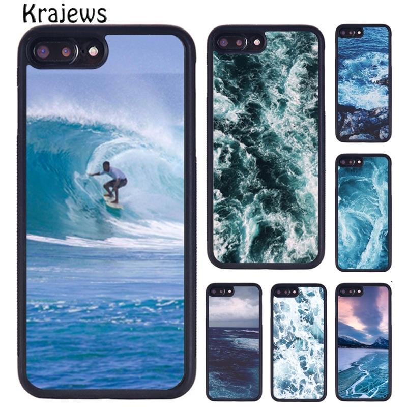 Krajews The waves Ocean water Phone Case For iPhone 17 Air 16 16e 15 14 11 12 13 Pro MAX Plus cover shell coque