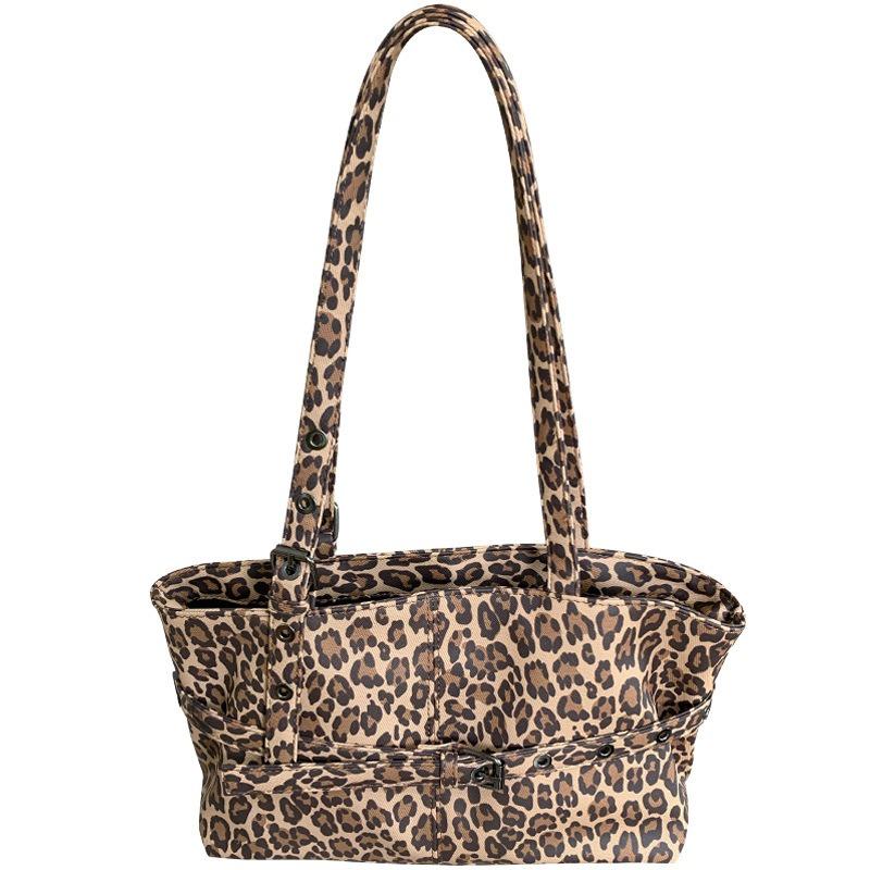 Handbag Bag Women's New Trendy Fashion Leopard Print Underarm Bag Niche Shoulder Tote Bag