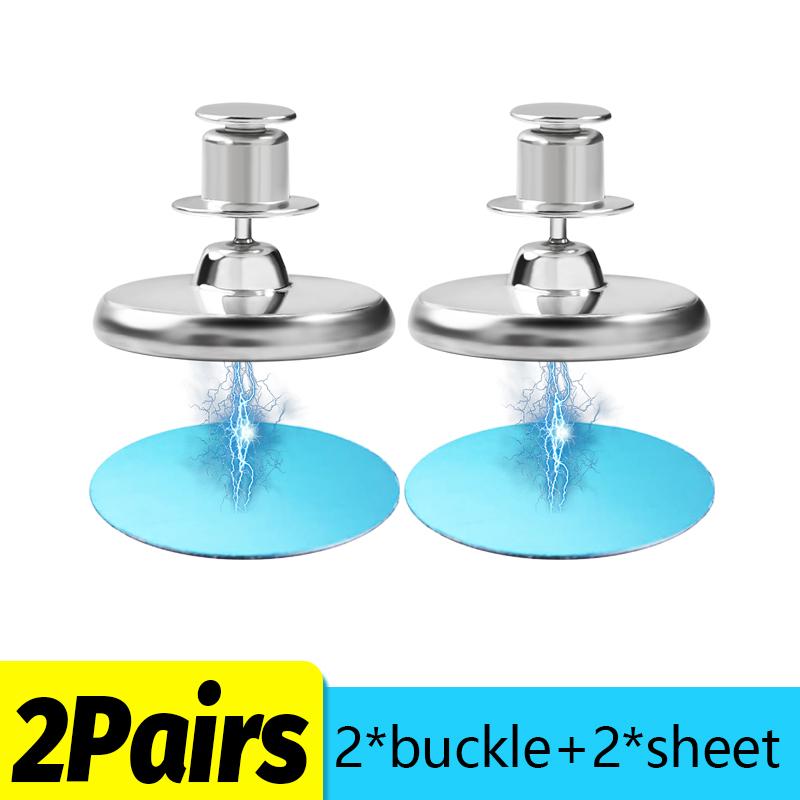 17/20/25mm Magnetic Curtain Fixed Clips Self-Adhesive Metal Hook Magnet Wall Mounted Shower Curtain Buckles Detachable Fasteners