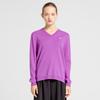 VIABON DE VIA 100% Wool Flower V-Neck Knit (Violet)