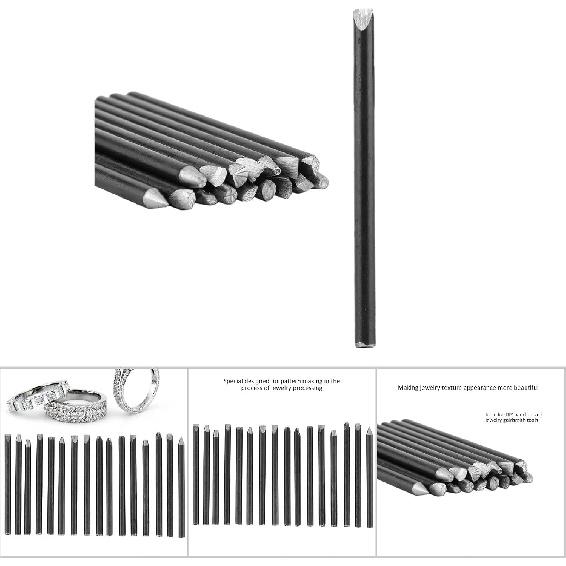 

Metal Jewelry Anvil Chisel, Anvil Chisel Equipment Kit, High Hardness Steel Punches Set, Metal Stamping Tools DIY Craft Tool, for Jewelry Processing