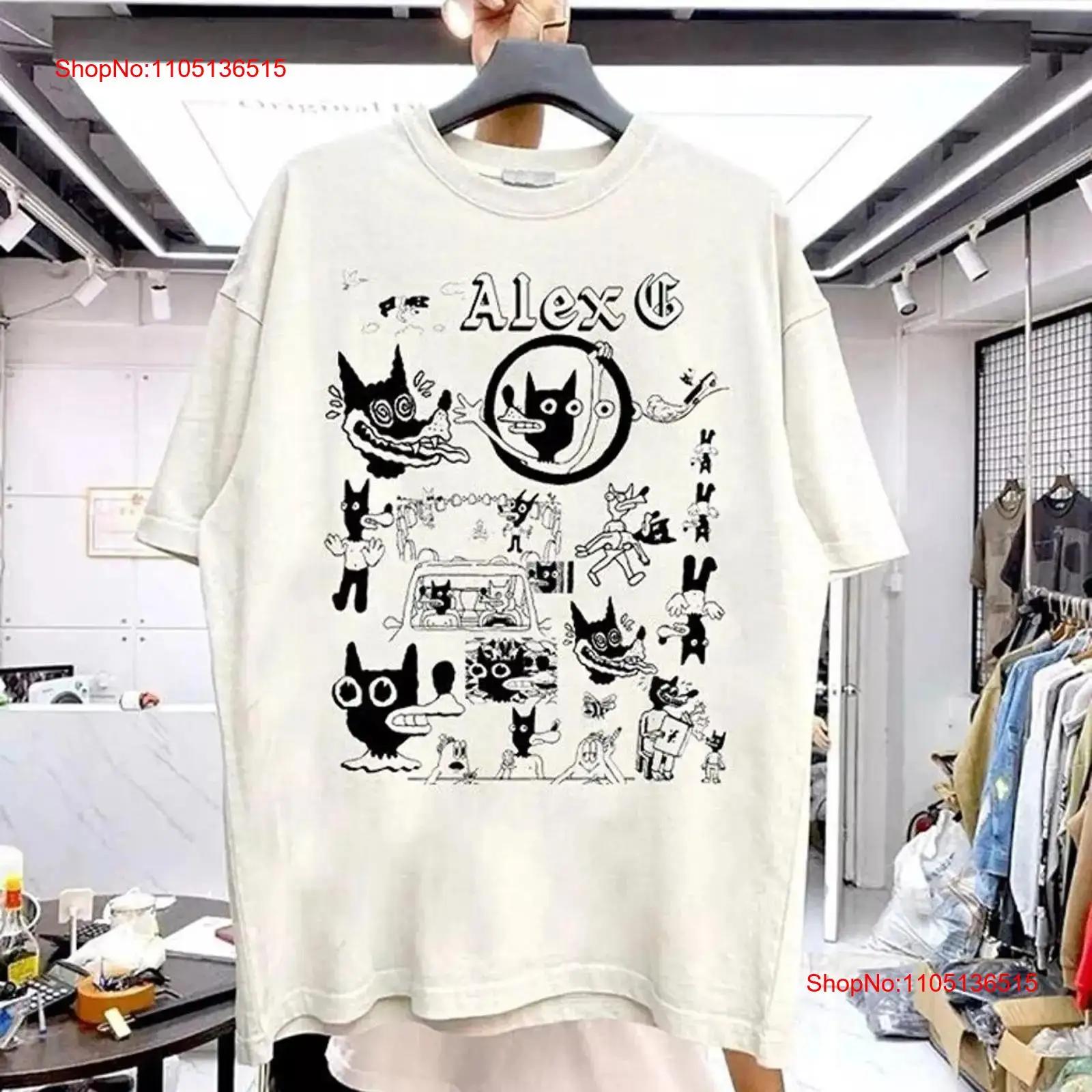 

Alex G Poster Basic Style White T shirt Reprint S 5XL vintage Washed Soft fashion graphic Breathable Casual Stylish S разноцветный