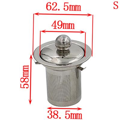 Reusable Tea Filter Leaf Spice Filter Stainless Steel Mesh Injector For Teapot