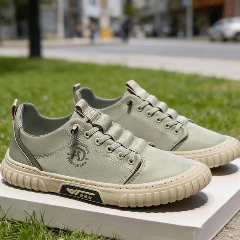 Men'S Autumn Fashion Casual Walking Shoes, Featuring A Striped Design, Comfort and Breathability, Suitable for Both Sports and Leisure Shoes