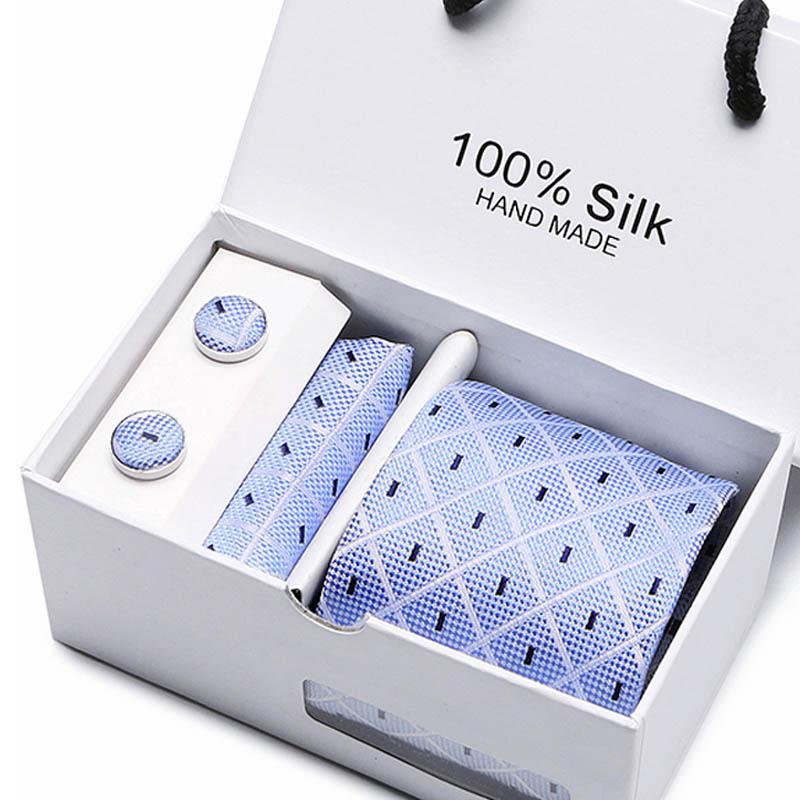Gift Box Five-Piece Tie Men'S Formal Wear Business Casual Wedding Groom Bow Tie Square Scarf