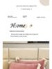 Set of 2 Winter Velvet Pillowcases, 48x74, Solid Color with Lace, for Girls and Dorms