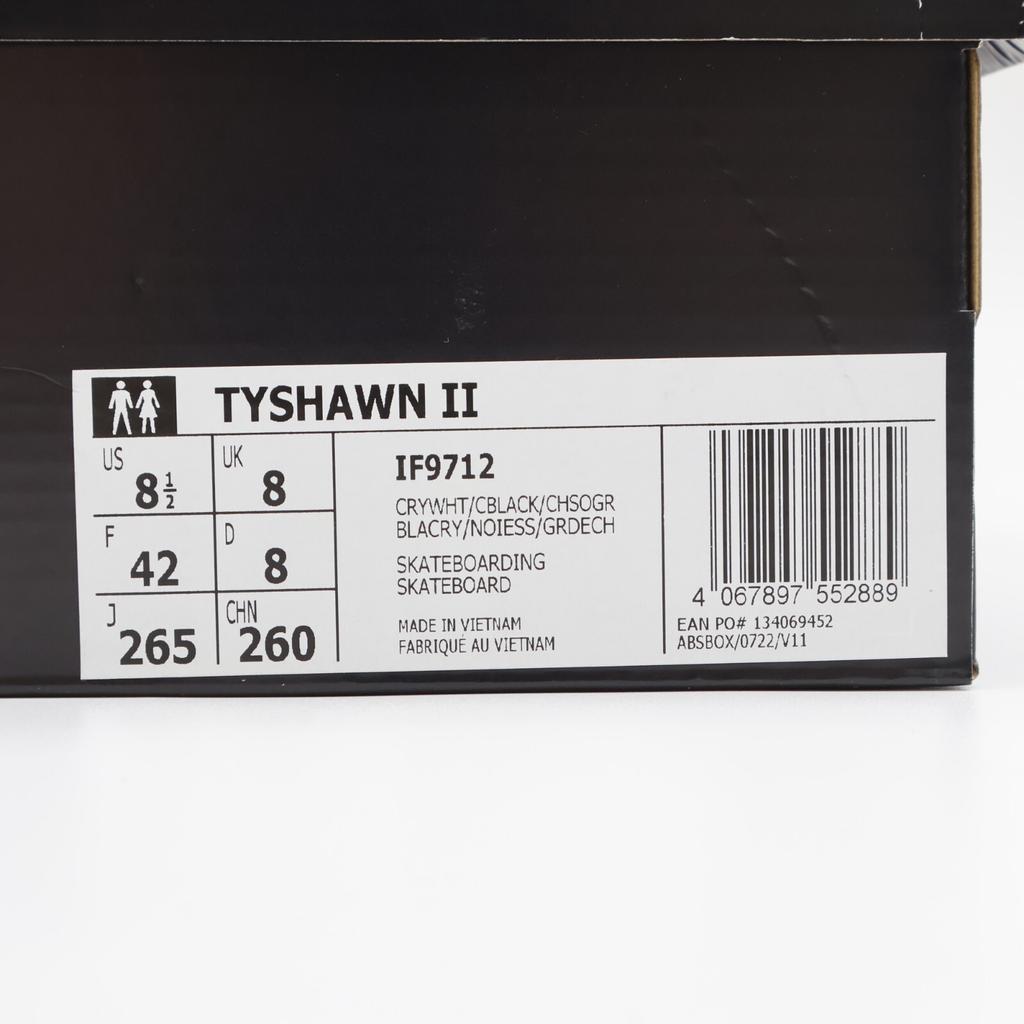 IF9712 Adidas Originals Tyshawn 2 Crystal White Core Black Solid Grey (Men's)