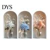 Easy Install Wall Sticker 3 Pcs 3D Vase Stickers Vintage Flower Art Space Extension Self-Adhesive Colorful Floral Blossom Decals for Bedroom