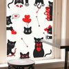 Valentine's Day Window Sticker Pvc Self-adhesive Holiday Party Wedding Cake Love Roses Cat Balloon Home Decor Wall Decals