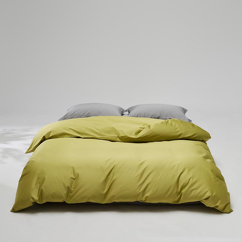 A-Class Luxury Long-Staple Cotton 4-Piece Bedding Set - Brushed Duvet & Fitted Sheet 150x200 cm Duvet Cover