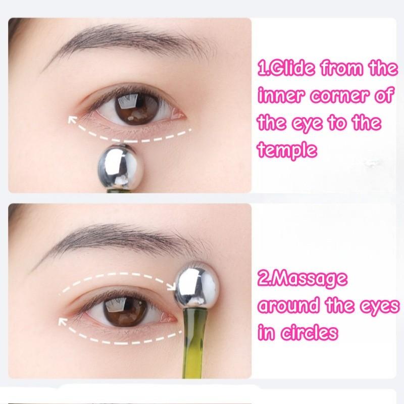 Augencreme Massage-Stick Essenz Gesichtscreme Kugel-Stick Augenödeme Gesichtsstraffung Beauty-Tool