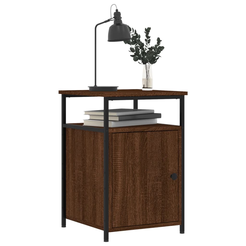 Nightstands (2 pcs) Brown Oak Effect 40 x 42 x 60 cm Engineered Wood
