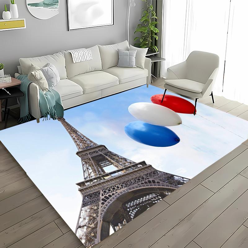 Paryż Wieża Eiffla Dywan Antypoślizgowy Dywanik Obszarowy Dywany do Domu Salon Sypialnia Dziecięca Sofa Wycieraczka Kuchenna Dywanik na Podłogę Dekor