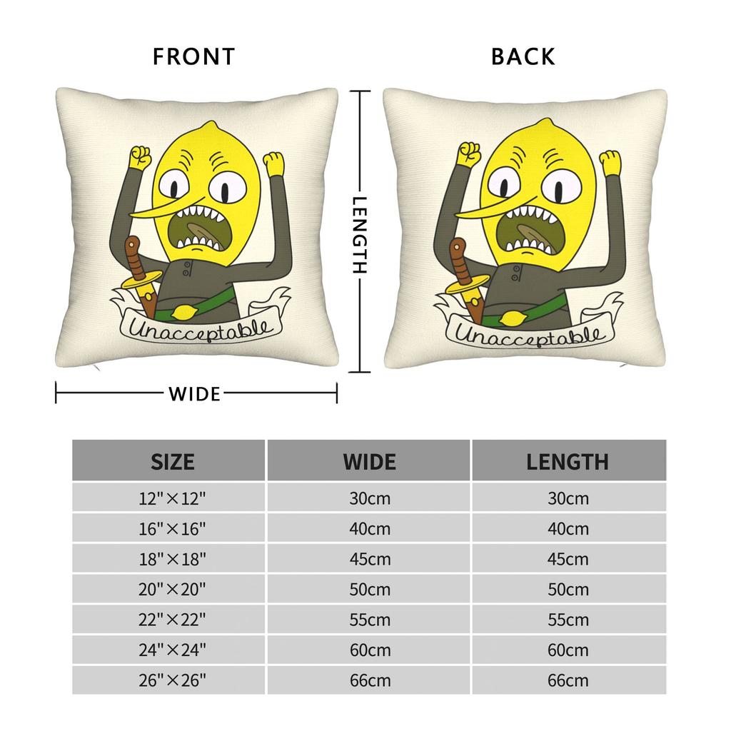 Lemongrab Lemon Pillowcase Polyester Cushion Cover Gift Throw Pillow Case Cover Home Dropshipping 40X40Cm