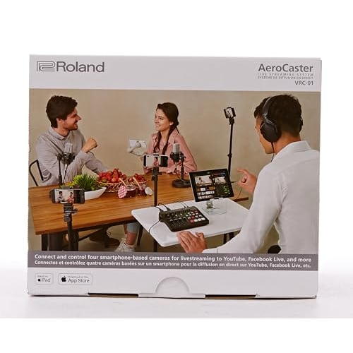 The Roland Aero Caster VRC-01 Is a Streaming System That Allows You To Record and Stream Live On Your iPad. It Can Also Be Used with a Smartphone for