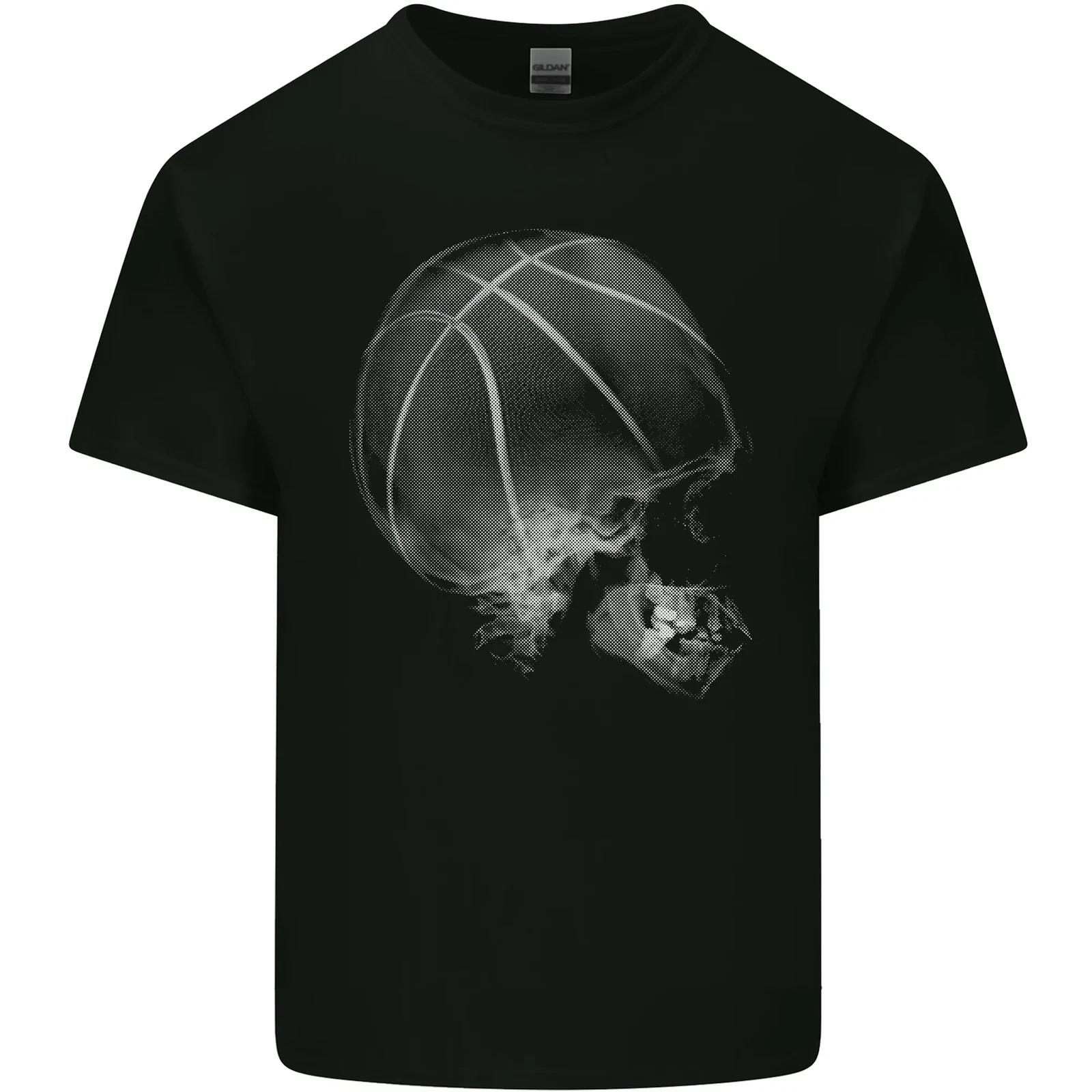 Basketball Skull Kids T-Shirt Childrens XL