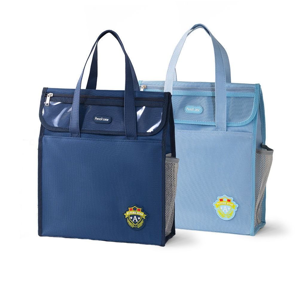 Lightweight Oxford Cloth Handbags Solid Color Student Book Shoulder Bag Canvas Tote Bags  Teenager