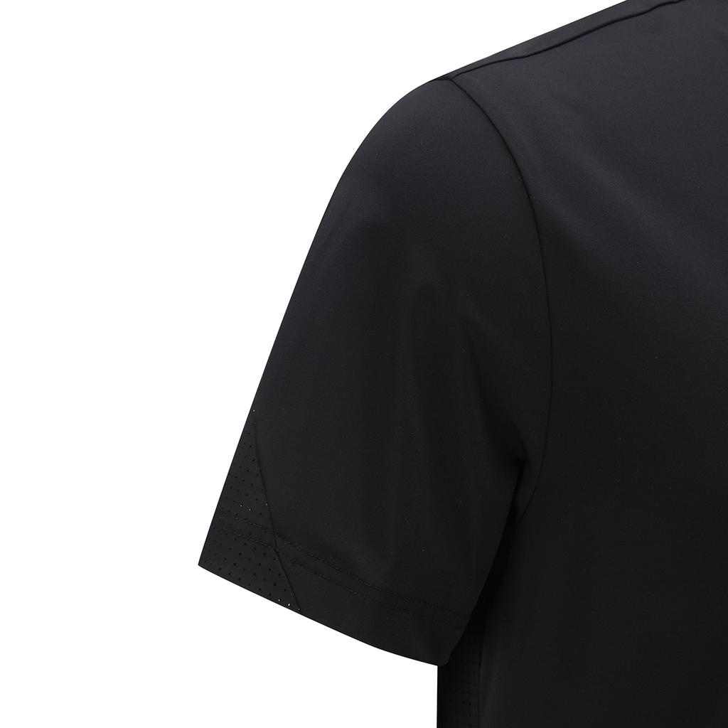 ANEW GOLF Men Back Fabric Block Short T-Shirt_Bk