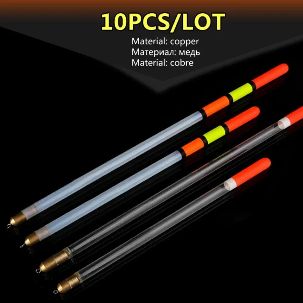 

10 Pcs Plastic Hollow Fishing Float Eye-catching Buoy Fishing By The Riverbank of Reservoir Outdoor Light Fish Float Tube Float B 2.0g