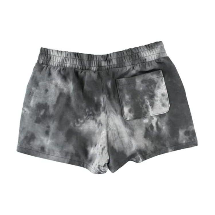adidas Originals Loose Tie-Dye Print Straight Leg Casual Shorts Women Shorts Black GE5252