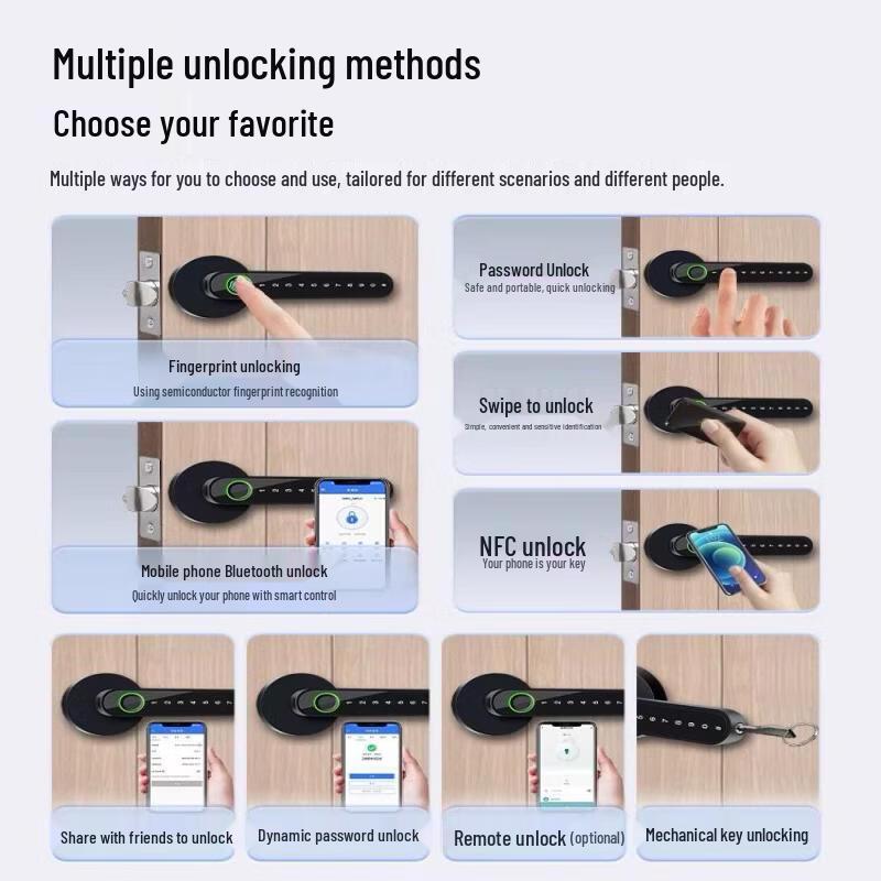 Smart Split-Body Fingerprint Door Lock