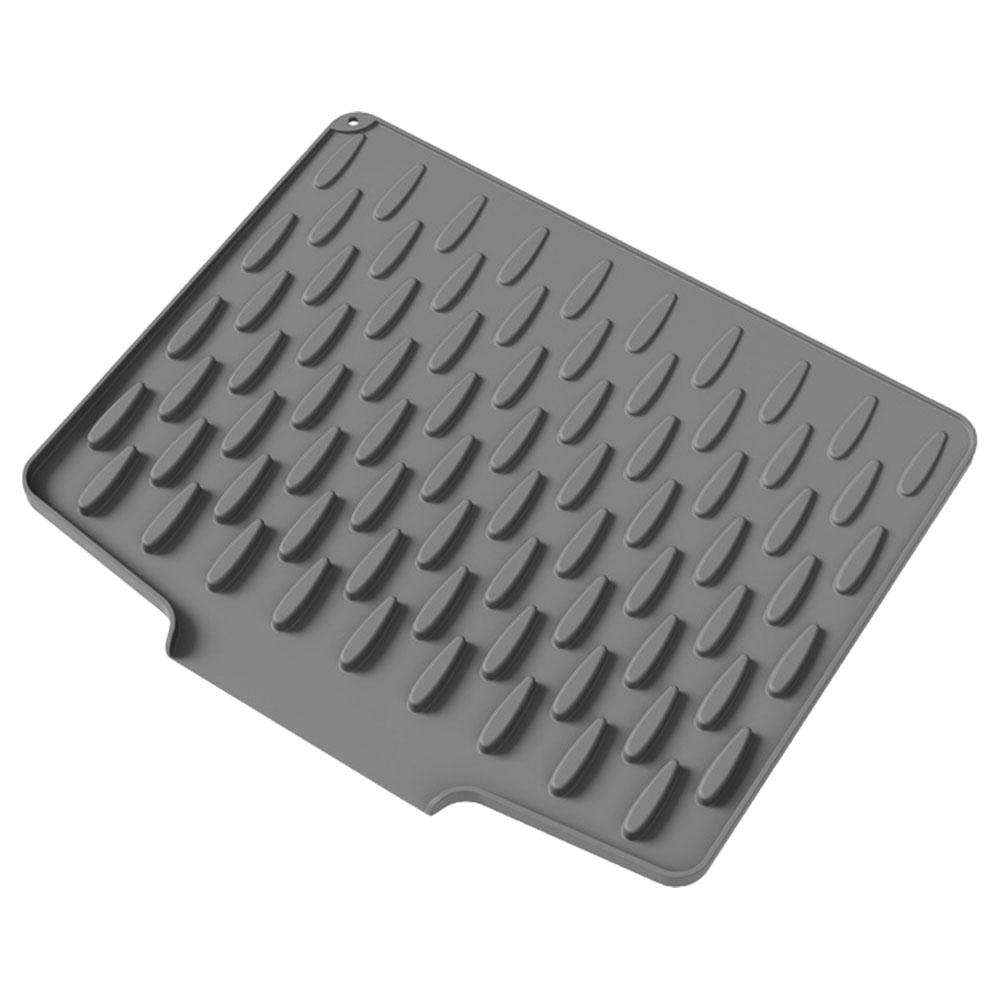 Auslaufsichere Silikon-Abtropfmatte Multifunktionale Faltbare Schräge Abtropfmatte Arbeitsflächenschoner Hitzebeständiger Untersetzer Topflappen Für Küche