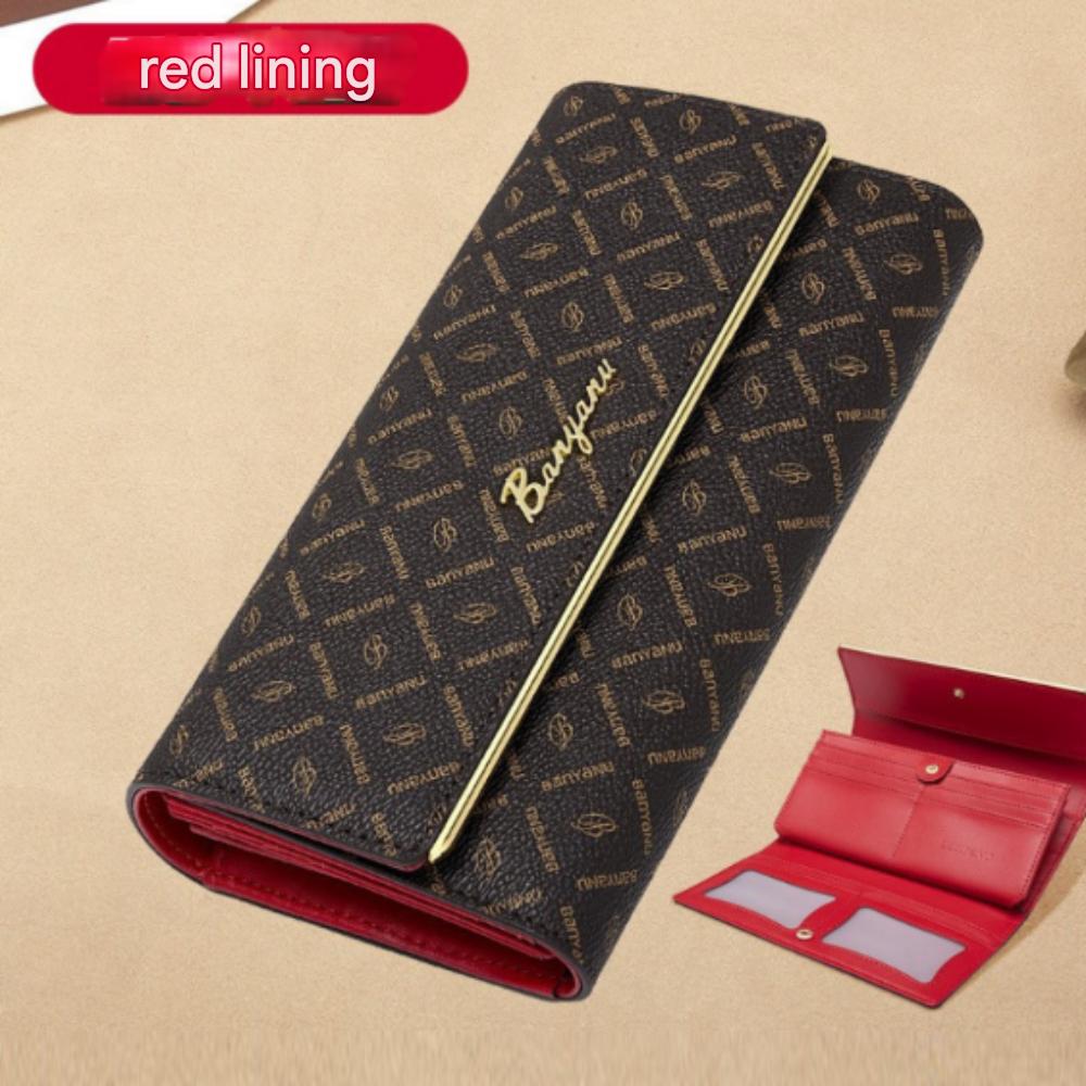 Women's Simple Modern Cowhide Long Wallet