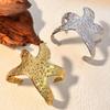 Bangles Jewelry Stainless Steel Hollow Bracelets Gold Color Plated Starfish Bracelet Ocean Element Armband Women Jewelry