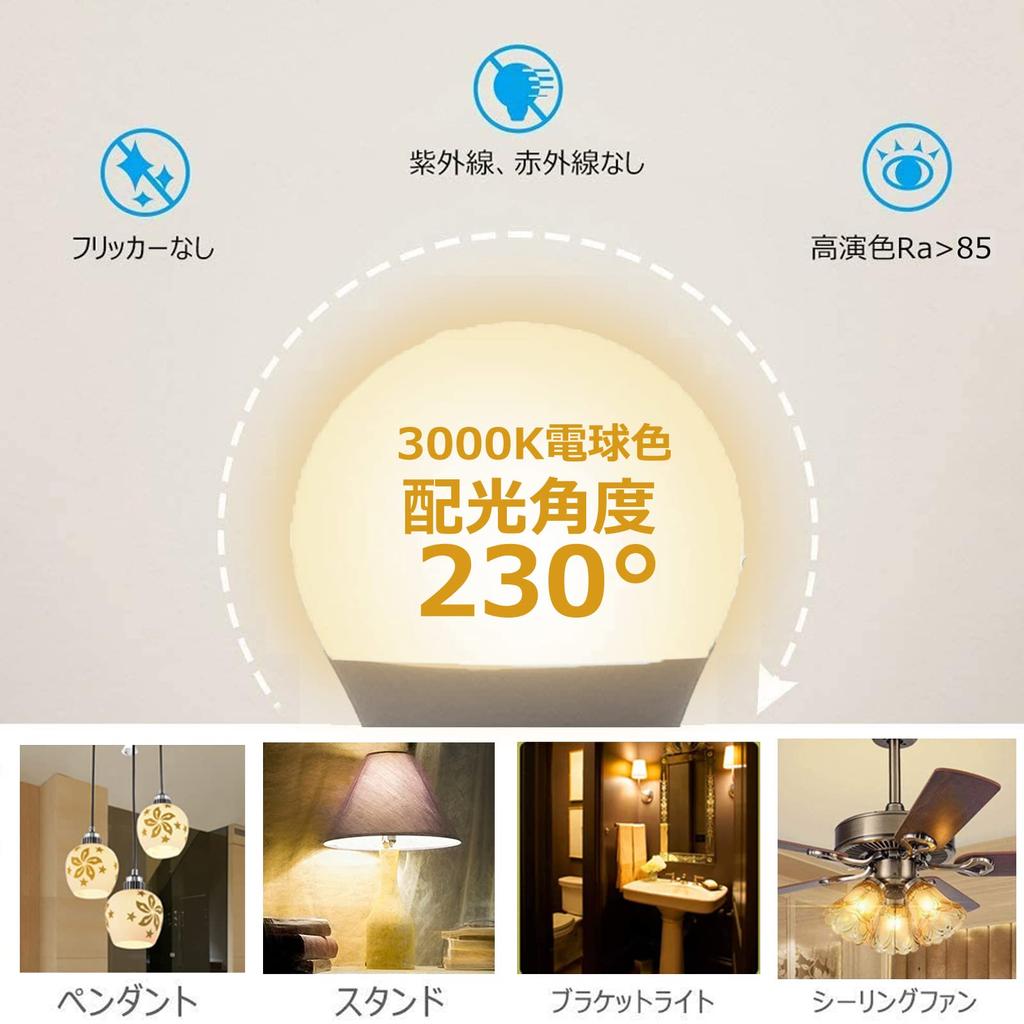 HXWY 6W E17 LED Bulb, E17 Base, Dimmable, Equivalent to 60W Incandescent Bulb, Energy Saving, High Brightness, Wide Beam Angle, 700LM, 100V, PSE