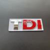 YKPSC1 3D Metal Logo TDI Emblem Car Front Grill Badge Rear Trunk Sticker For VW Golf 4 6 7 MK6 Polo Jetta Passat Accessories