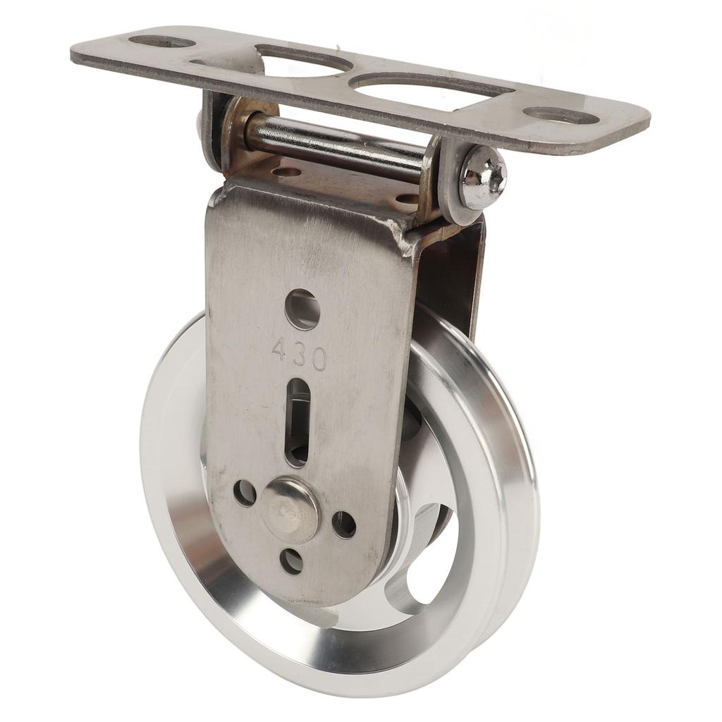 Pulley Wheel Bidirectional Rust Proof Silent Rotation Traction Wheel for Fitness Pulley System Equipment Aluminum