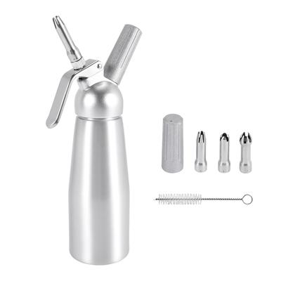 Professioneller Schlagsahnespender aus Edelstahl, 500 ml Fassungsvermögen, Behälter für hausgemachte Schlagsahne