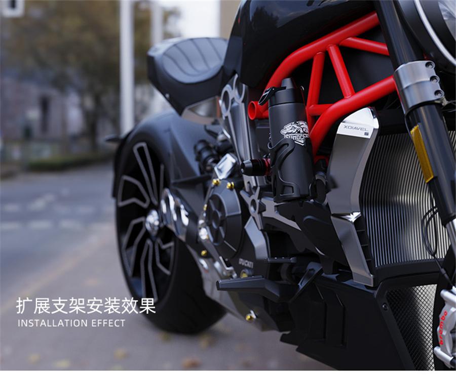 ABS Black Motorcycle Drink/Water Cup Holder Motor Bike Bicycle Universal Stand