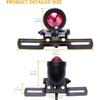 DREAMIZER 12V Black Motorcycle Tail Light Brake Stop Running Light Lamp with License Plate Holder Compatible With Bobber Chopper Cafe Racer