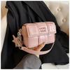 Sliver Square Bag 2026 Fashi Versatile Silver Shoulder Crossbody Bag Female Travel Shopping Bags Luxury Mobile Phe Bag