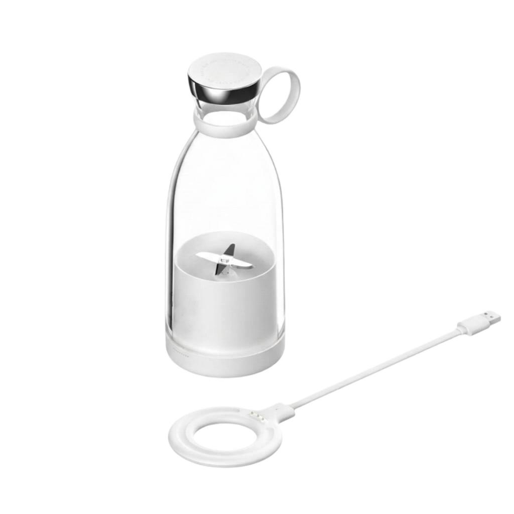 Portable Electric Juicer Cup - Wireless Charging For Home, Travel, And Use, Stainless Steel Blades, Makes Personal Smoothies