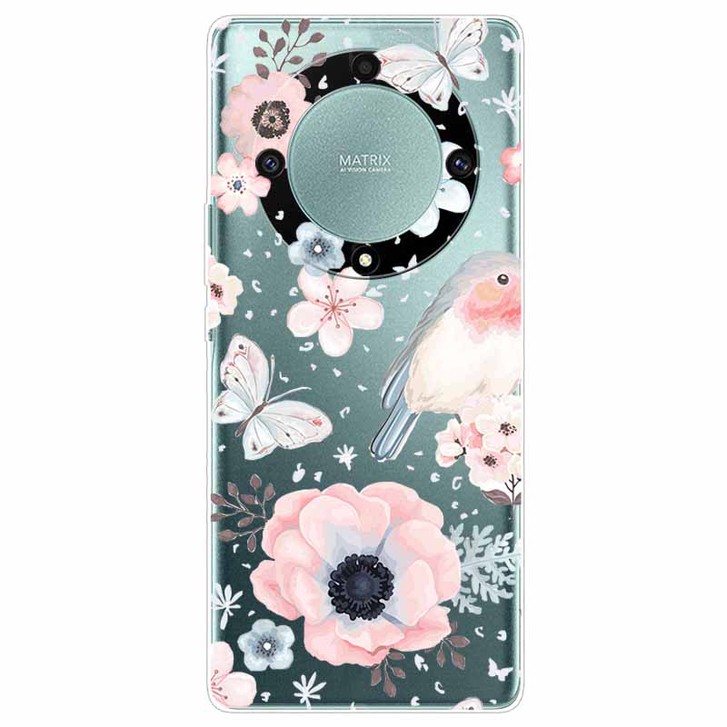 Custodia per Honor Magic6 Lite 5G Trasparente TPU Silicone Funda Capa per Honor Magic 6 Lite Coperture Morbide Magic6Lite Trasparenti Coques borsa