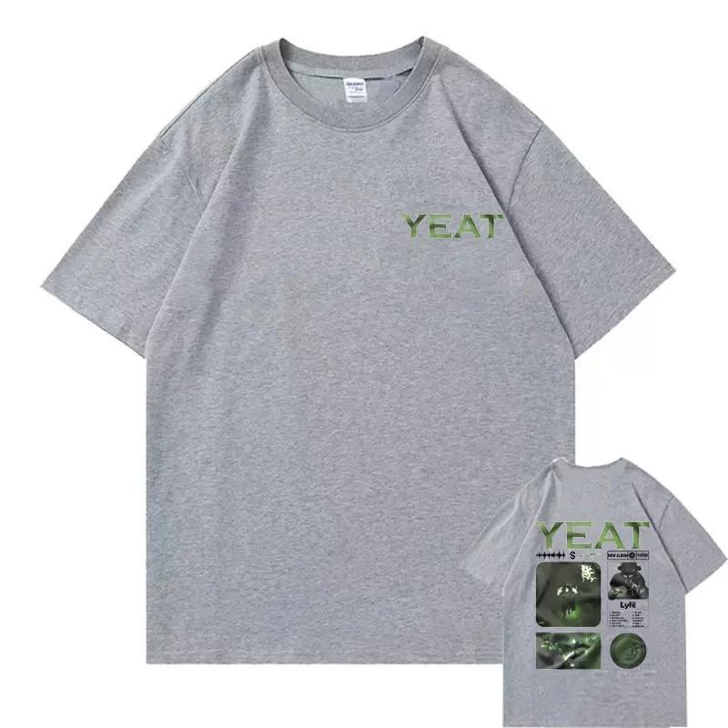 Limited Edition Rapper Yeat New Album Print Tshirt Men Women Hip Hop Round Neck Oversized T-shirt Men's Fashion Loose Streetwear