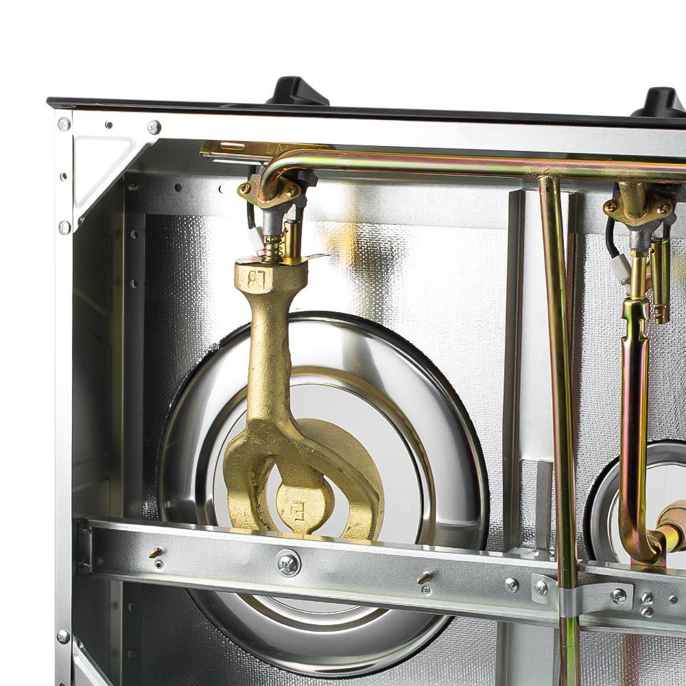 European-Style Three-Burner Stove, Simple Three-Burner Gas Stove