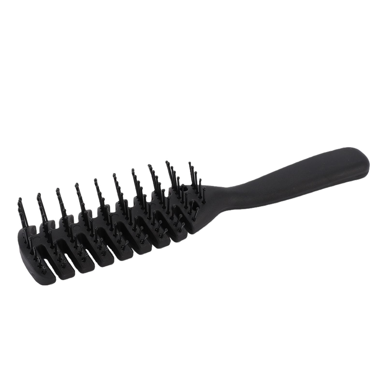 

Vent Hair Brush Ergonomic Hollowed Out Styling Grooming Hair Comb for Unisex Women Men Black