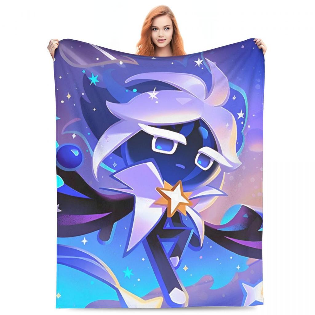 Cookie Run Kingdom Knitted Blankets Velvet Ultra-Soft Throw Blanket for Bedding Couch Bed Rug