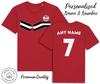 Austria Strip T-Shirt Mens Womens Tees Top 2024 Personalised Name and No Adults Baby,Football Euro