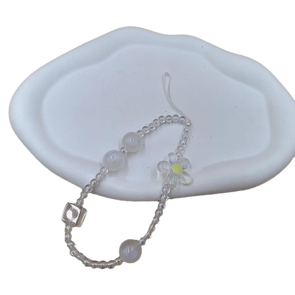 Breloc creativ acrilic floarea soarelui pentru telefon mobil - breloc DIY pentru femei