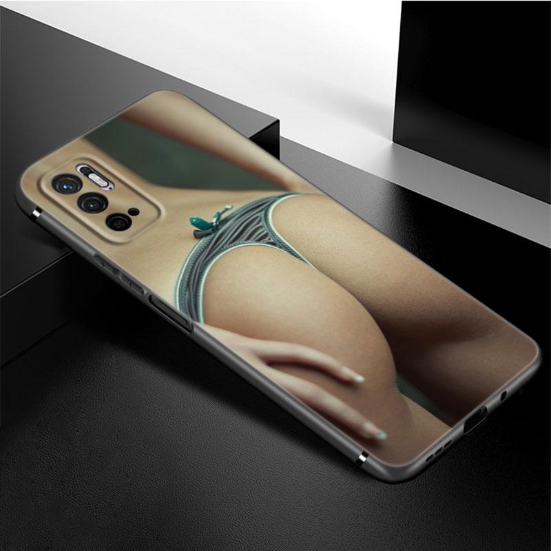 

Чехол для телефона с сексуальной задницей для женщин и девочек для Xiaomi Redmi Note 11 10 9 8 Pro 11T 5G 10T 10S 9S 9T 9i 9C 9A 8T, мягкий черный чехол из ТПУ Redmi Note 11 Pro 5G