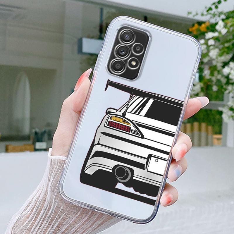 Japan JDM Sportwagen Comic Hülle Für Samsung A15 A13 A35 A55 A51 A71 A41 A31 A21S A05 A17 A23 A25 A33 A53 A73 5G A07 4G Cover