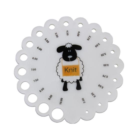 

Овцы круглые, размеры 2-10 мм Правило измерения Вязальная игла Калибр Инструмент Принадлежность белый