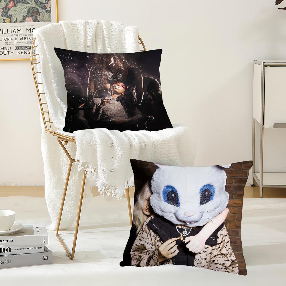 Rapper Che REST IN BASS Pillow Case Suitable For Bedrooms Living Rooms Cars Home Decoration