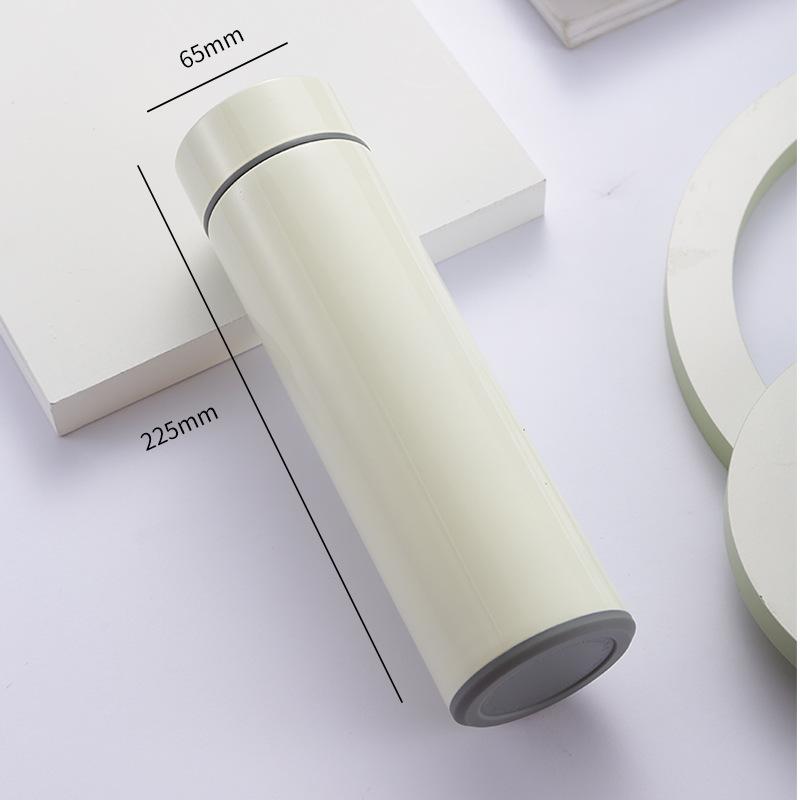 Portable  Intelligence Thermos Cup 500ml Vacuum Flasks Portable Stainless Steel Thermos Cup Water Bottle Travel Tea Mug Office Thermos Cup