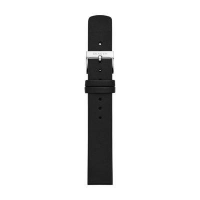 16mm Standard Leder Uhr SKB2112 Schwarz Original Importiert Produkt [Skagen] Armband, Damen